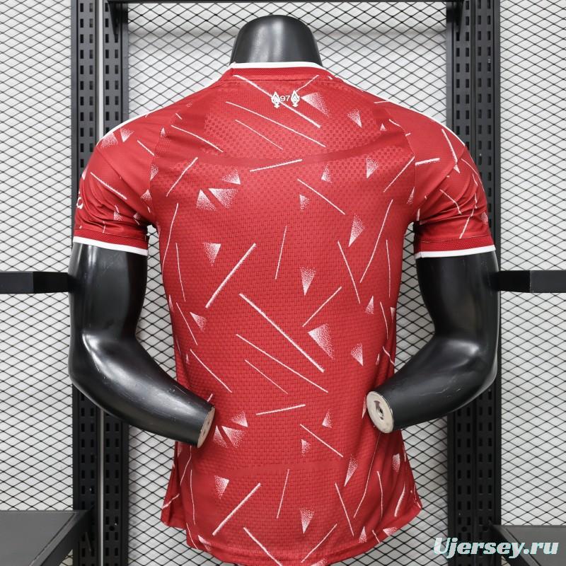 Player Version 26/27 Liverpool Red with Geometric Shatter Pattern Home Special Edition Jersey