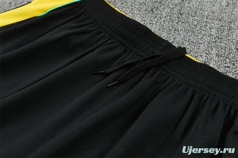 2026 Brazil Black & Yellow Short Sleeve+Soccer Shorts