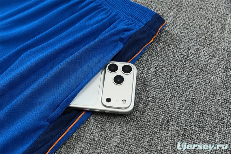 2026 France Blue & Orange Short Sleeve+Soccer Shorts