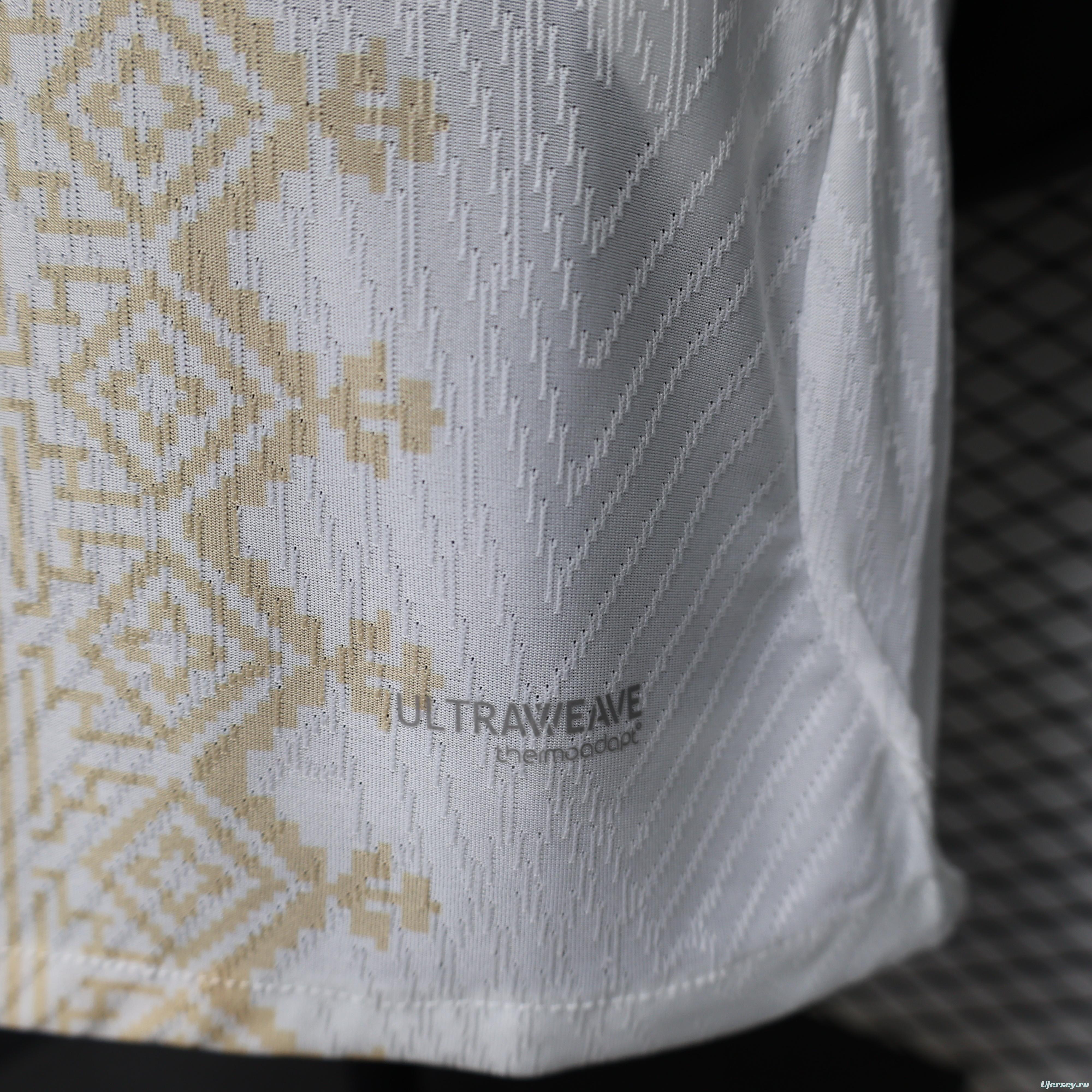 Player Version 26/27  Morocco  Away  White & Gold Amazigh Pattern Jersey