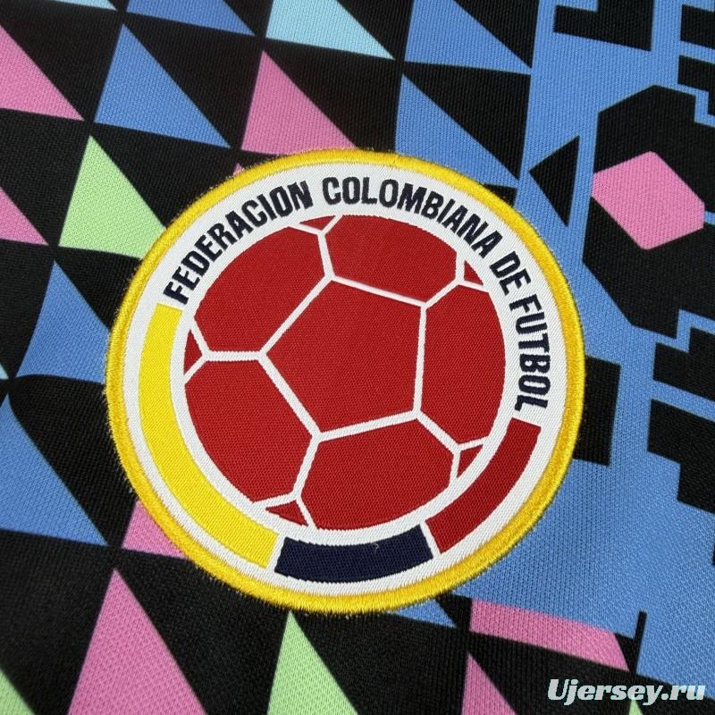 1990 Retro Colombia Goalkeeper Long Sleeve Jersey