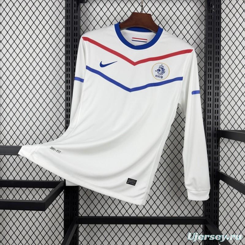 Retro 2012 Netherlands Away Long Sleeve Jersey