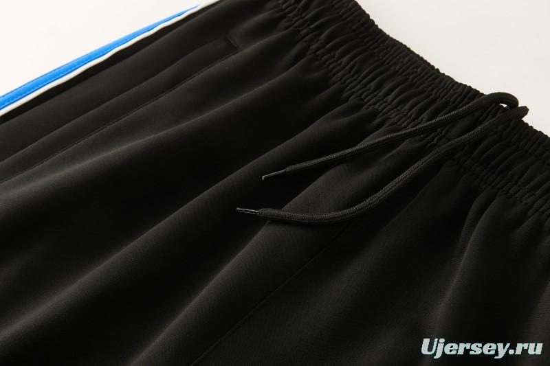 2026/27 Adidas Originals Black & Royal Blue Full Zipper Jacket Tracksuit + Long Pants