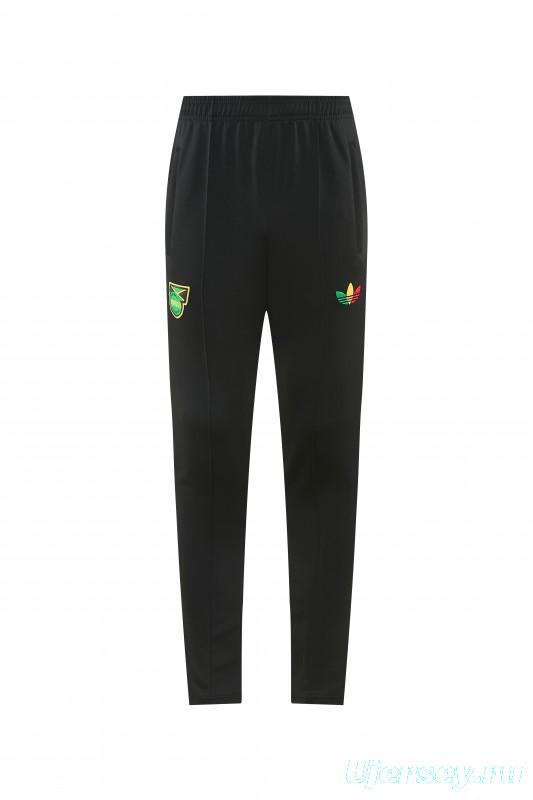 2026/27 Jamaica  Black  Full Zipper Jacket Tracksuit + Long Pants
