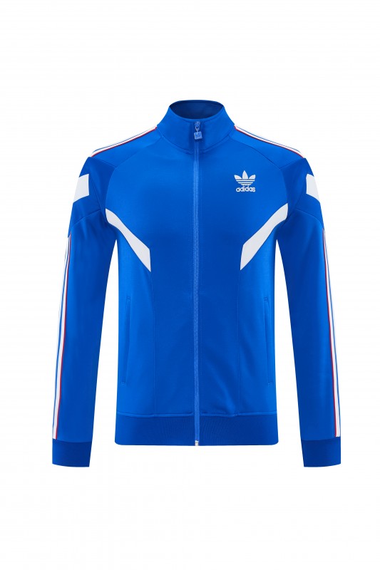 2026/27 Adidas Originals Blue Full Zipper Jacket Tracksuit + Long Pants