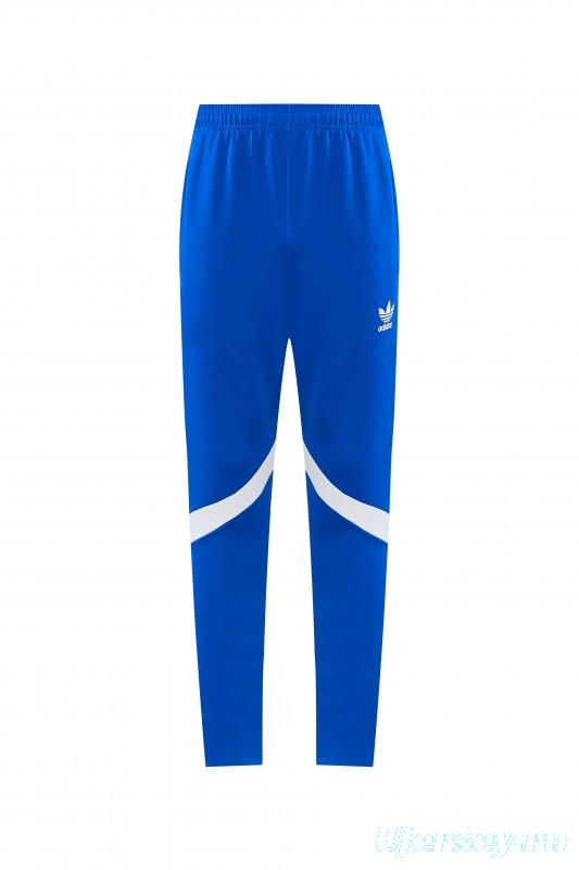2026/27 Adidas Originals Blue Full Zipper Jacket Tracksuit + Long Pants