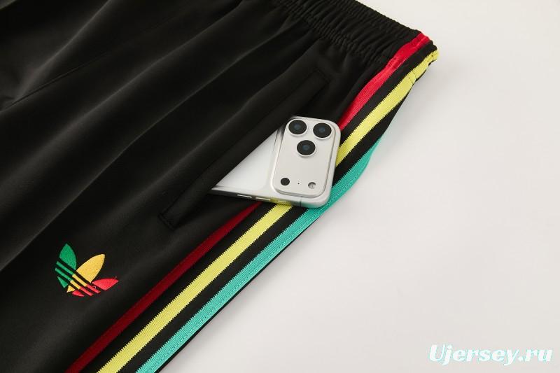 2026/27 Jamaica  Black  Full Zipper Jacket Tracksuit + Long Pants