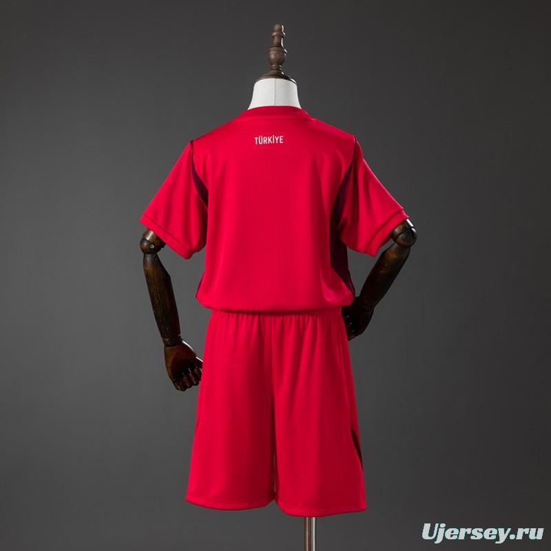 2026 Kids Turkiye Away Kit Jersey Size 16-28