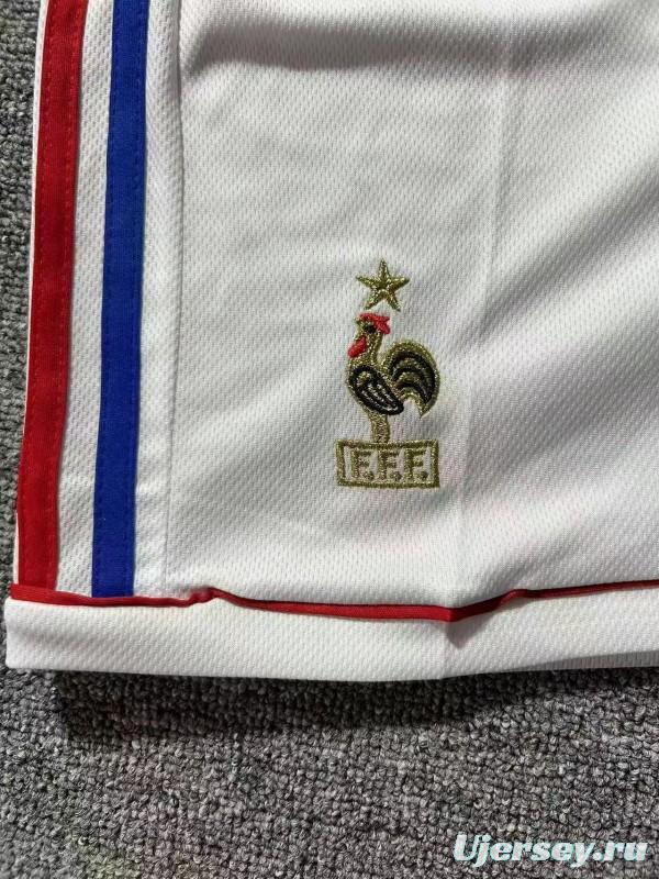 Retro Kids 1998 France Home Long Sleeve Jersey