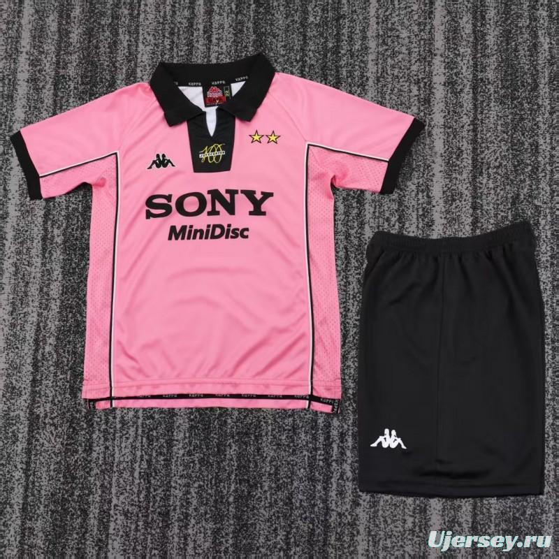 Retro Kids 97/98 Juventus Pink Away Jersey
