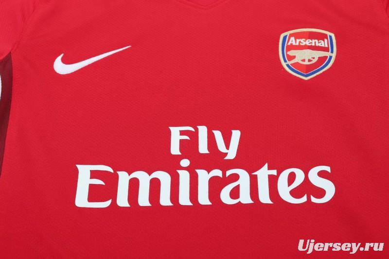 Retro 08/10 Kids  Arsenal Red Home Jersey
