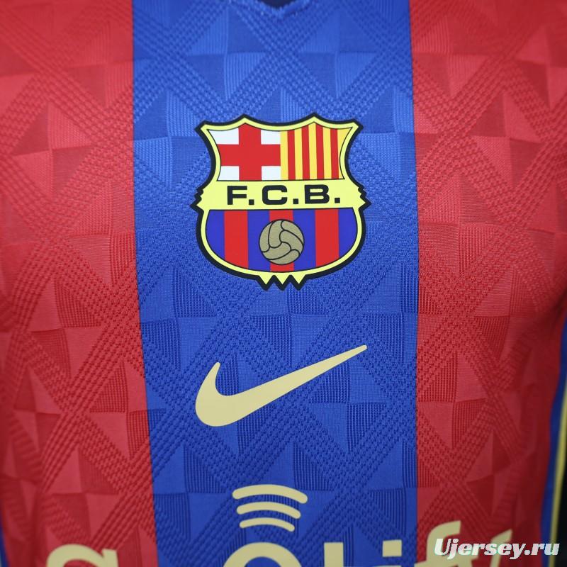 Player Version 26/27 FC Barcelona Home Red Blue  Stripe Jersey