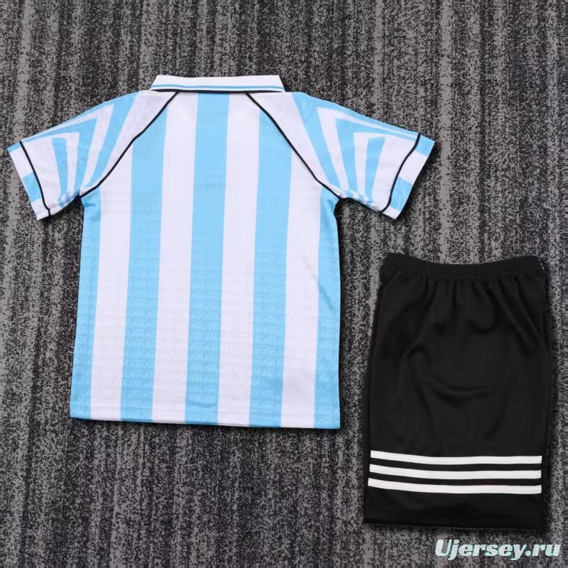 Retro Kids  96/97 Argentina Home Jacquard Jersey