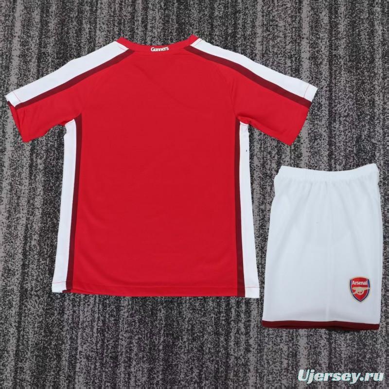 Retro 08/10 Kids  Arsenal Red Home Jersey