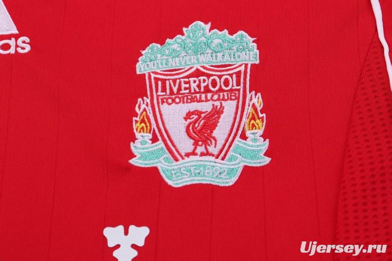 Retro Kids 06/08 Liverpool Red Home Jersey