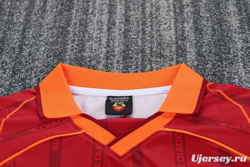 Retro Kids 99/00 Roma Home Jersey
