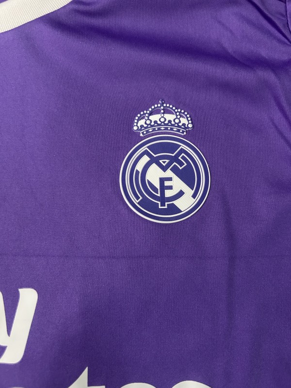 Retro Kids 16/17 Real Madrid Away Long Sleeve Jersey