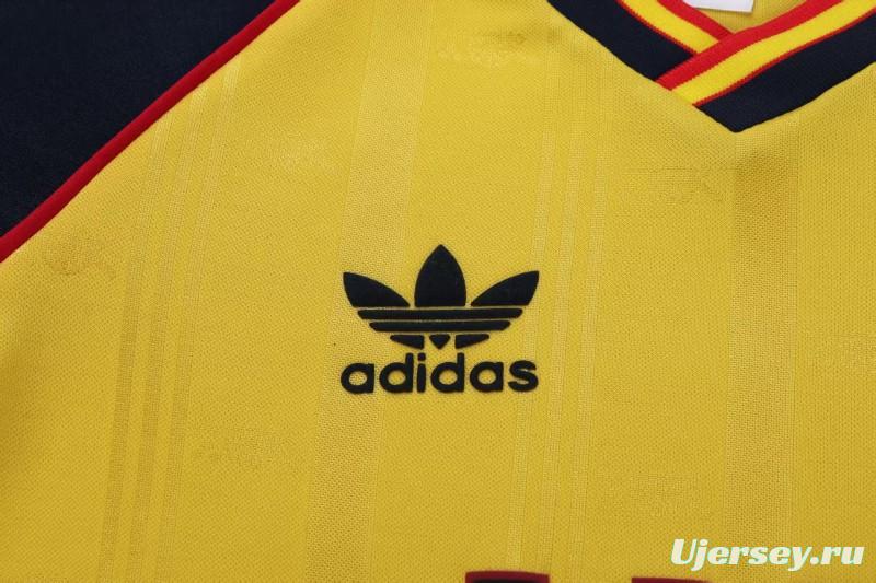 Retro Kids 88/90 Arsenal Yellow Away Jersey
