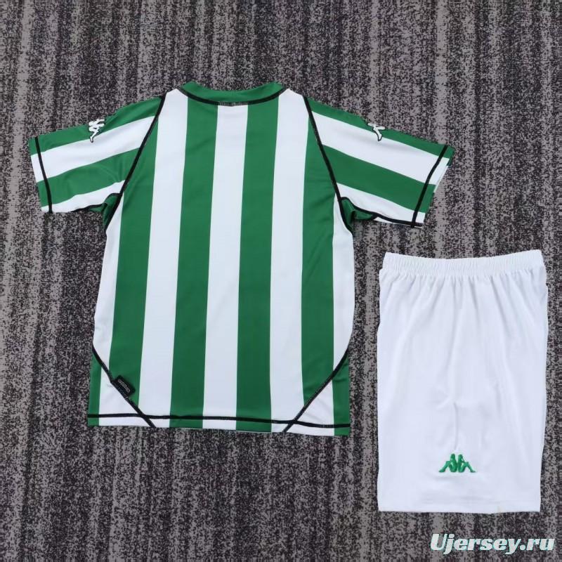 Retro Kids 03/04 Real Betis Home Jersey