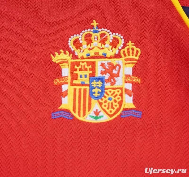 Retro Kids 1998 Spain Home Jersey