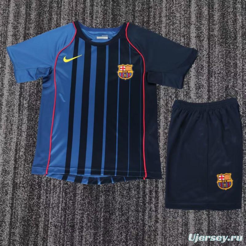 Retro Kids 04/05 Barcelona Away Jersey