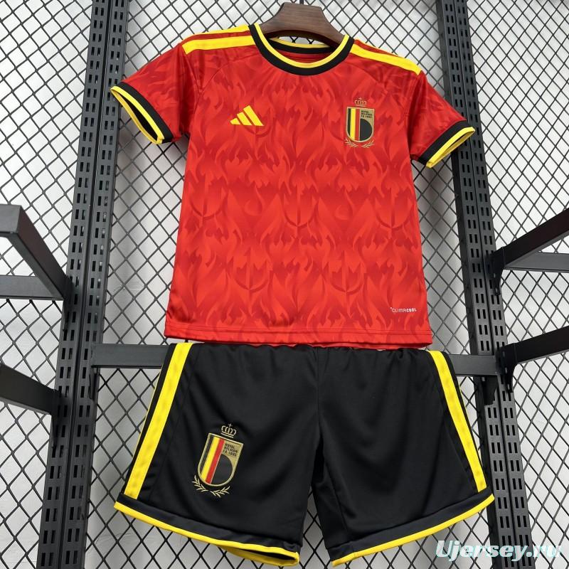 2026 Kids Belgium World Cup Home Kit