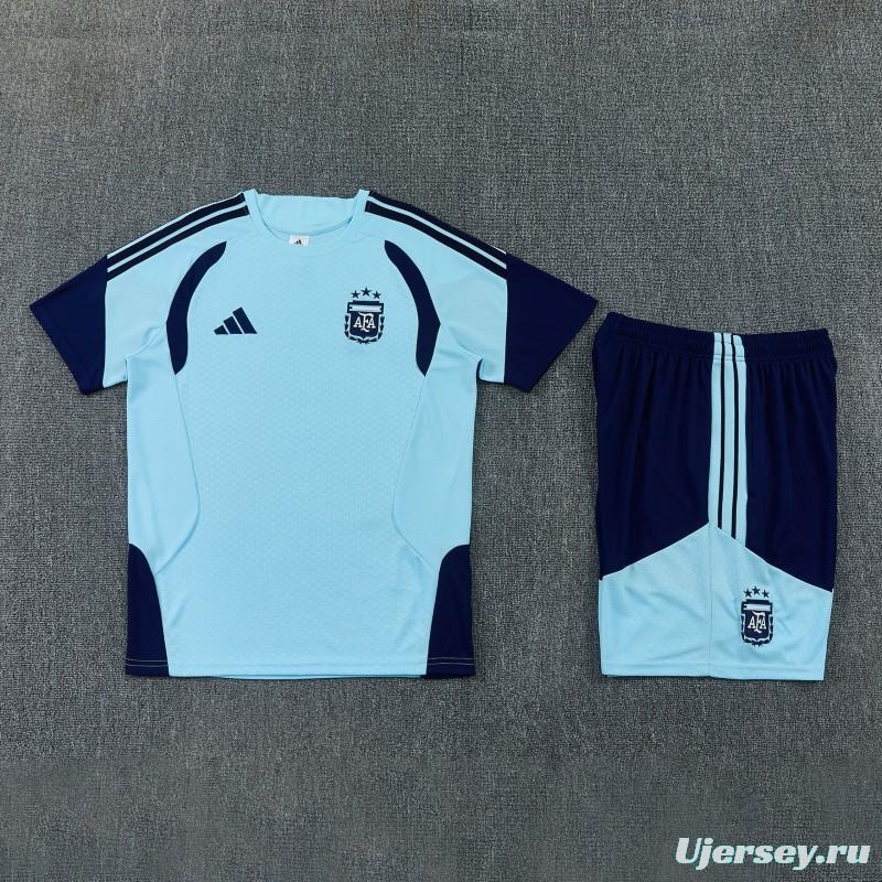 26/27 Argentina Sky Blue Short Sleeve+Soccer Shorts