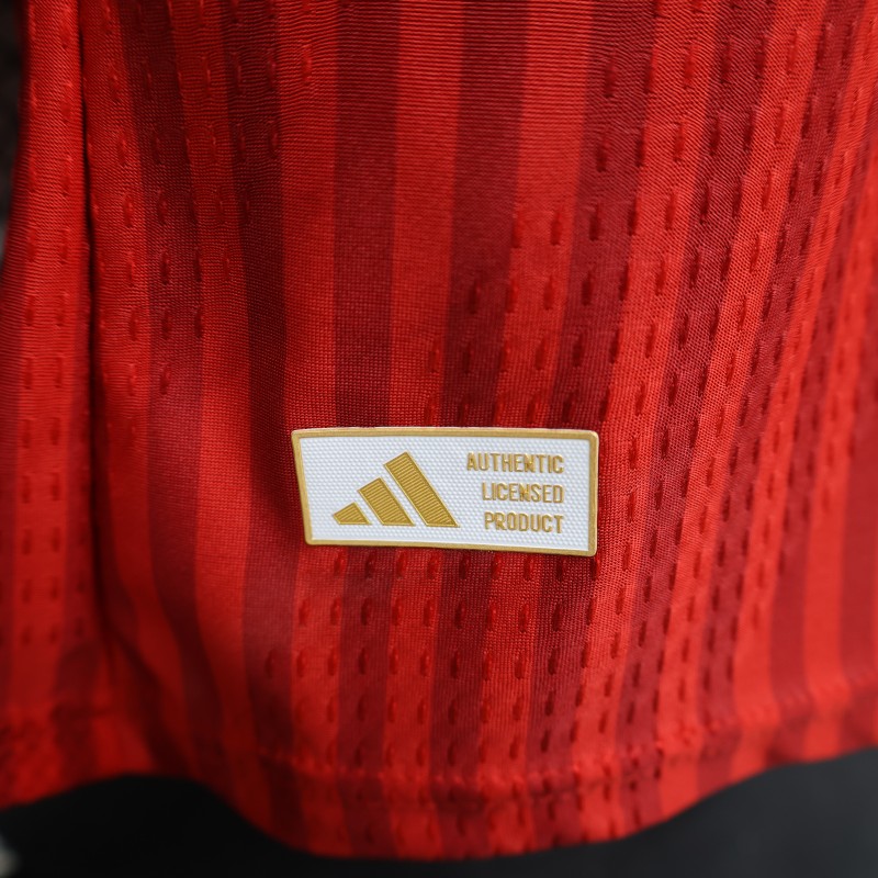Player Version 26/27 Bayern Munich Red with Tonal Stripe Home Jersey