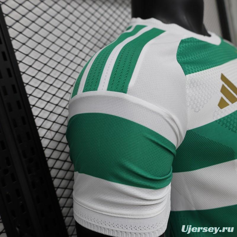 Player Version 26/27 Celtic Green & White Hooped Home Jersey