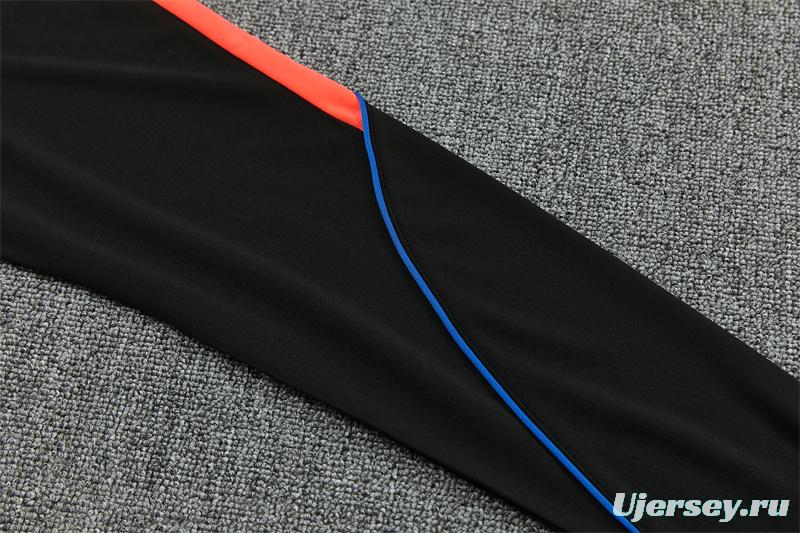 Player Version 26/27 Paris Black Half Zipper Jacket+Long Pants