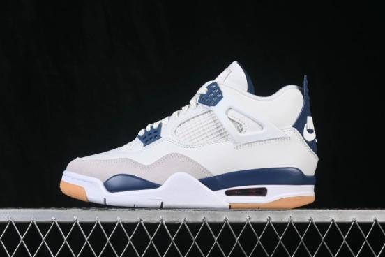 Nike SB x Air Jordan 4 Navy AJ4 Collaboration White Blue - DR5415-100
