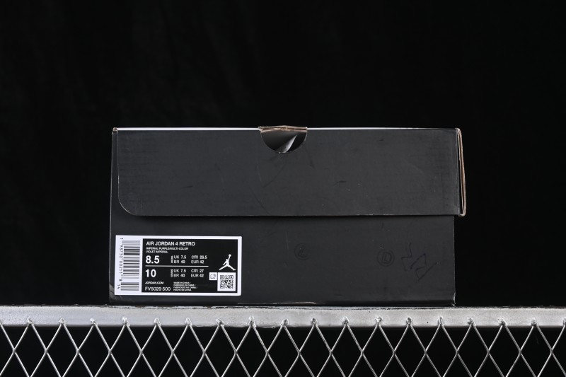 Nike Air Jordan 4 Retro Lakers Basketball Shoes - FV5029-500
