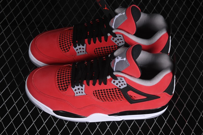 Air Jordan 4 Retro 'Toro' Running Shoes with Premium Leather Upper - FQ8138-600