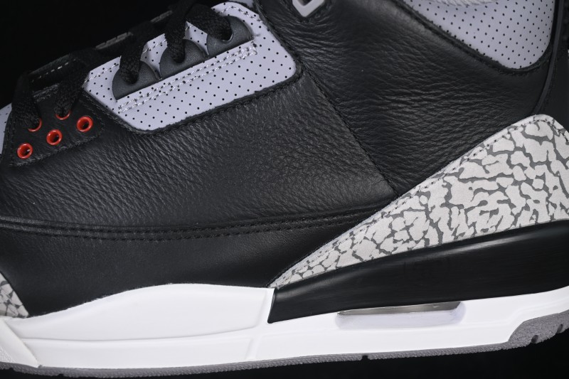 Nike Air Jordan 3 Retro Black Cement Sneakers - DN3707-010