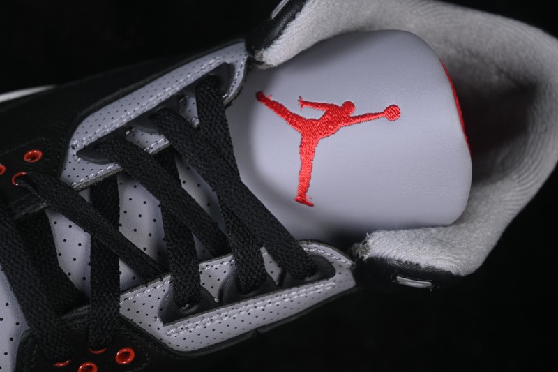 Nike Air Jordan 3 Retro Black Cement Sneakers - DN3707-010