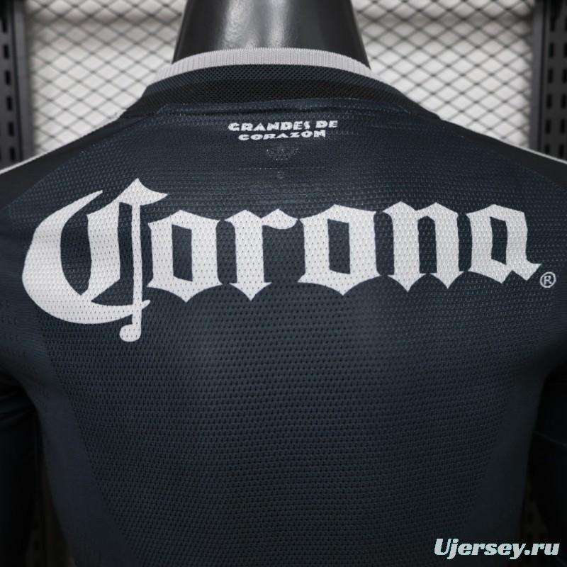 Player Version 26/27 Club América Charcoal Black Long Sleeve Away Jersey