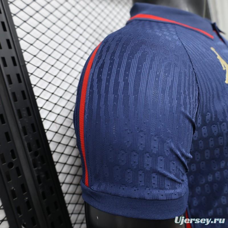 Player Version 26/27 PSG Blue Polo Collar Jersey