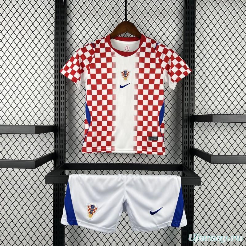 2026 Kids Croatia World Cup Home Kit