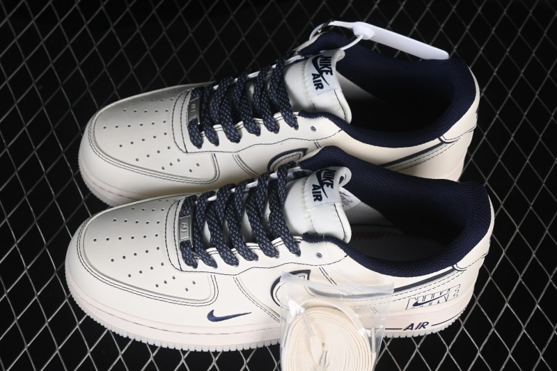 Nike Air Force 1 '07 Low Basketball Shoes with Classic Air-Sole Cushioning and Durable Leather Upper - SM6668-131