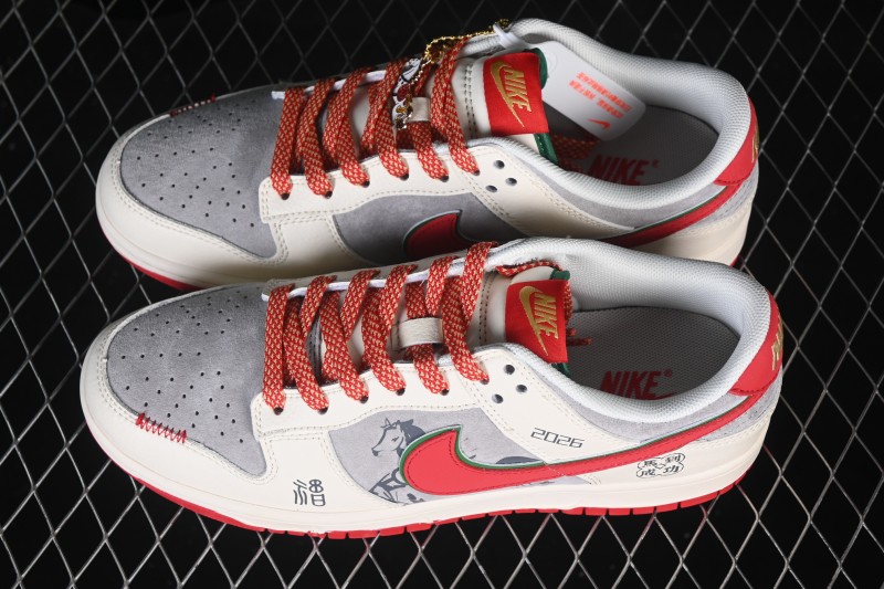 Nike SB Dunk Low Chinese New Year Year of the Horse Premium Custom Low-Top Skateboarding Shoes - QW5288-116