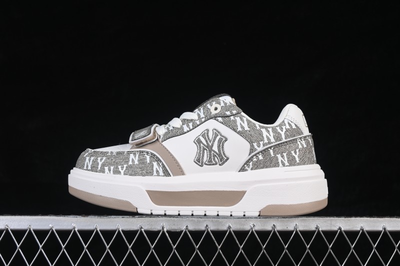 NY MLB Chunky Liner Pocket Monogram High-Top Casual Running Shoes with Elevated Sole - 3ASXM026N50BGS