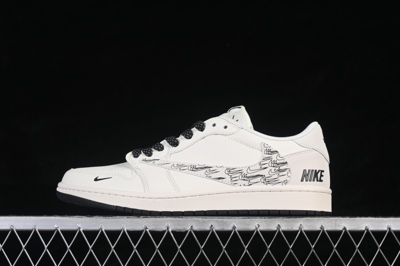 Nike Air Jordan 1 Low Retro Basketball Shoes with Premium Leather and Custom Detailing - HH7518-091