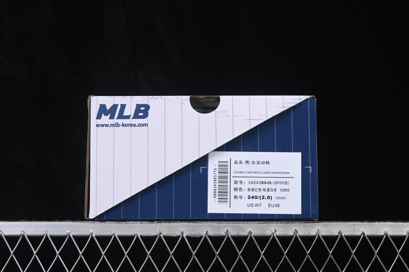 MLB New York Yankees Chunky Liner Classic Monogram Lightweight Platform Casual Sneakers - 3ASXCMN4N50RDD