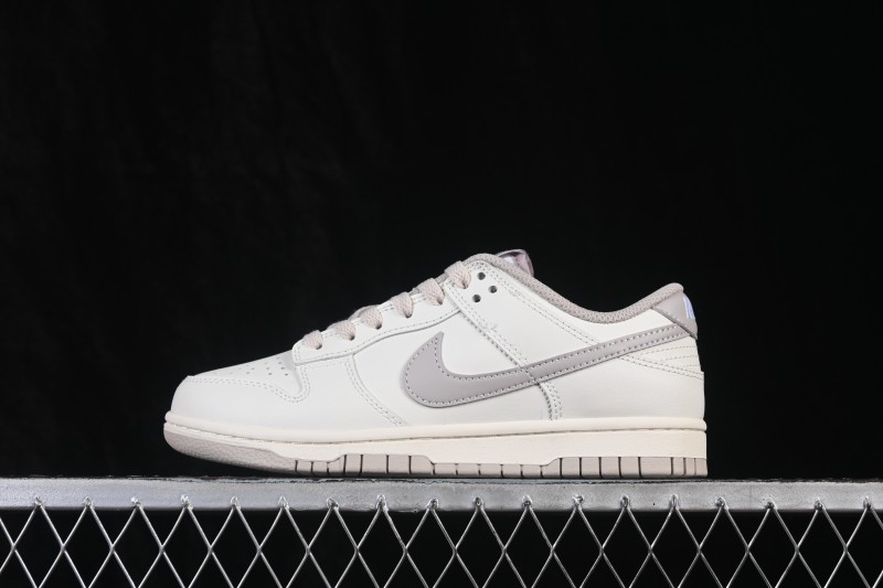 Nike SB Dunk Low Retro Skateboarding Shoes with Mist Purple Suede Upper - HF5441-007