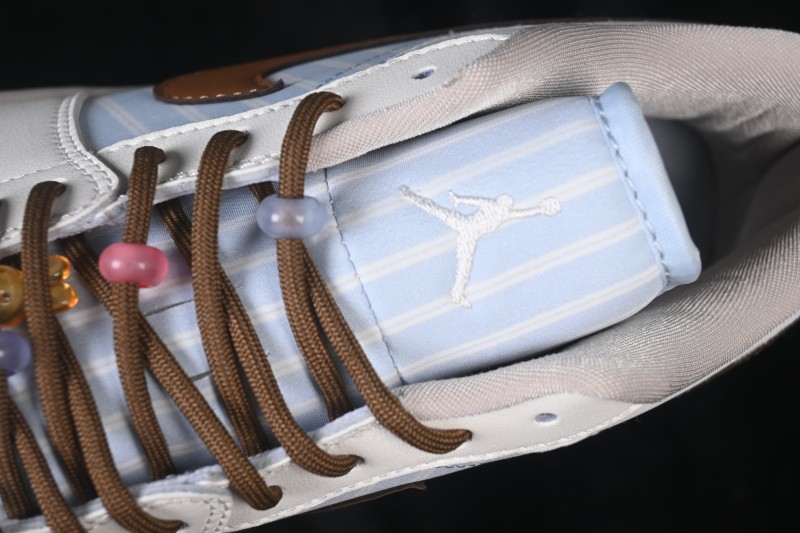 Nike Air Jordan 1 Low Retro Basketball Shoes with Classic Leather and Cushioned Sole - IR7553-422
