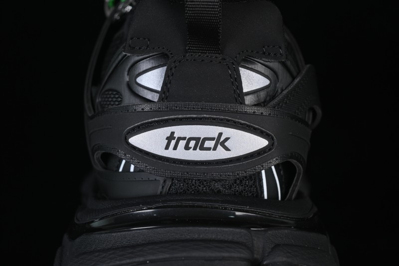 Balenciaga Track Charms Man Running Shoes with Transparent Heel Strap Detail - WTRHM1000