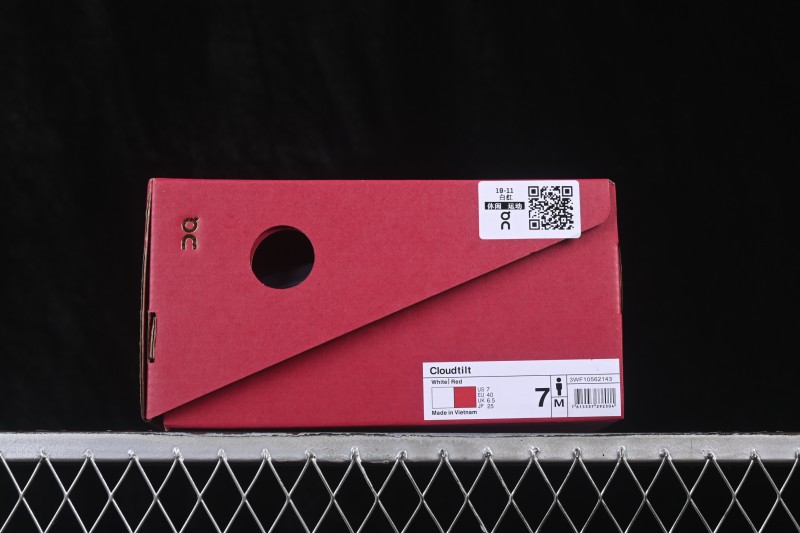 On Cloudtilt Snake Year Limited Edition Comfortable Anti-Slip Low-Top Urban Commuter Running Shoes White Red