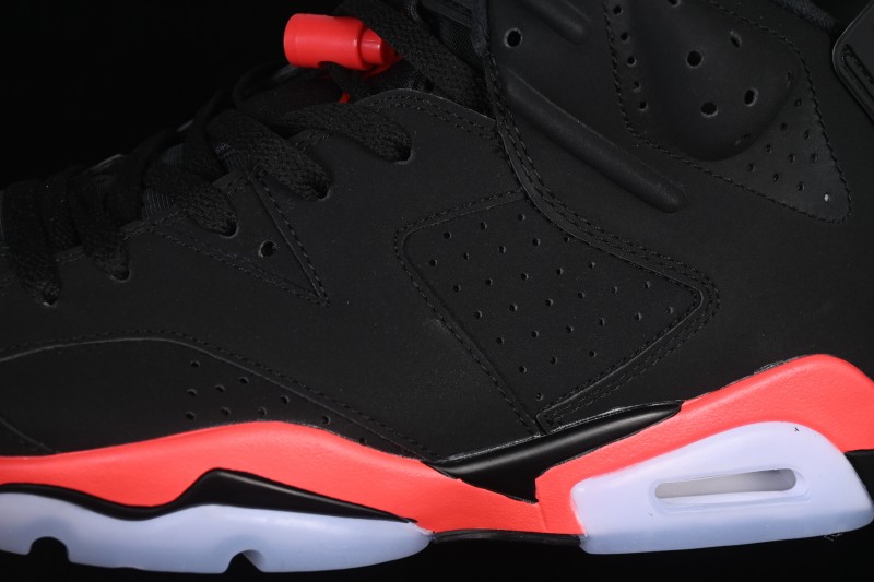 Nike Air Jordan 6 Retro Sneakers with Infrared Accents and Classic Design - CT8529-001