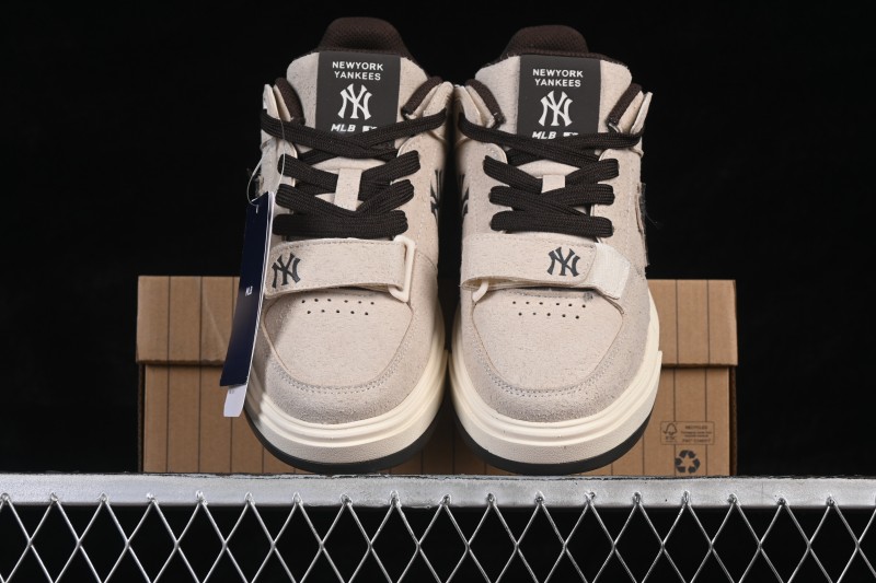 New York MLB Chunky Liner Mid Hairy New York Yankees Heightening Thick-Soled Running Shoes - 3ASXH015N50BGS