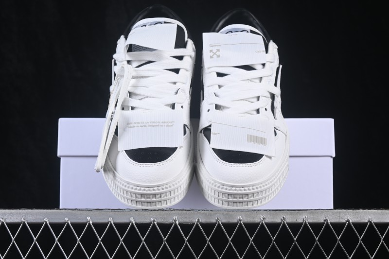 Off-White 3.0 Court Round-Toe Lace-Up Low-Top Casual Skate Shoes - AJD4